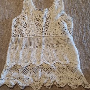 Zara crochet lace tank